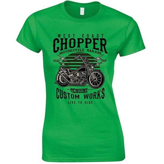 MOTORCYCLE T SHIRTS Ladies West Coast Chopper Motorcycles